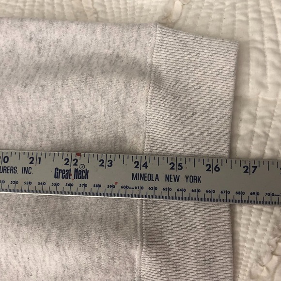 Sz L Vintage Home Team Gray Grey Michigan Pullover Crewneck Sweatshirt Women USA - Picture 10 of 16